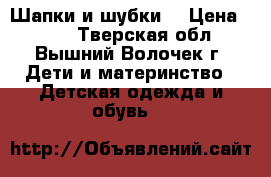 Шапки и шубки. › Цена ­ 300 - Тверская обл., Вышний Волочек г. Дети и материнство » Детская одежда и обувь   